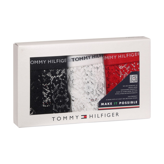 3PACK γυναικείο στρινγκ Tommy Hilfiger πολύχρωμο (UW0UW04896 0X0)