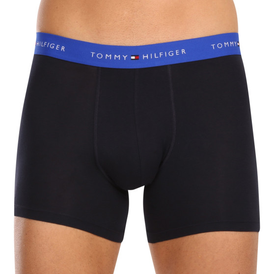 3PACK ανδρικό σορτς μποξεράκι Tommy Hilfiger σκούρο μπλε (UM0UM02765 0RW)