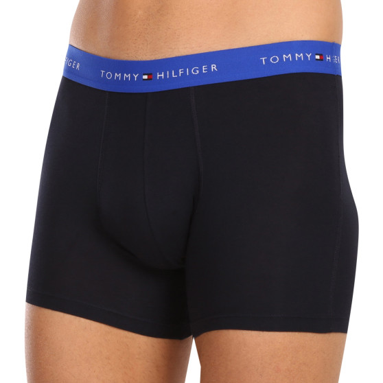 3PACK ανδρικό σορτς μποξεράκι Tommy Hilfiger σκούρο μπλε (UM0UM02765 0RW)