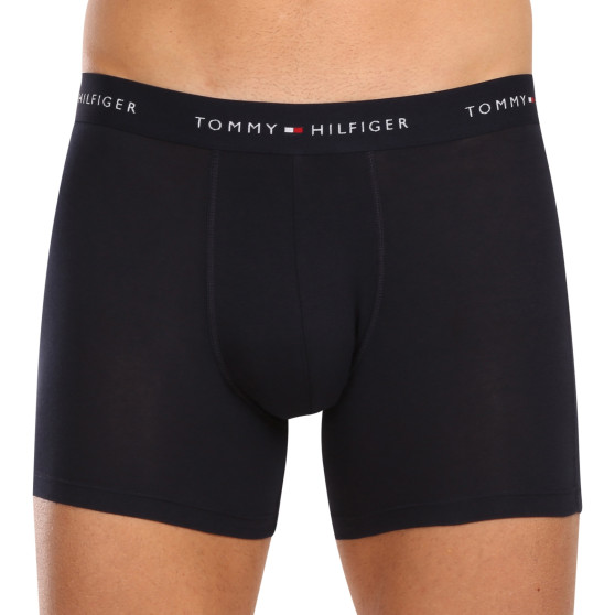 3PACK ανδρικό σορτς μποξεράκι Tommy Hilfiger σκούρο μπλε (UM0UM02765 0RW)