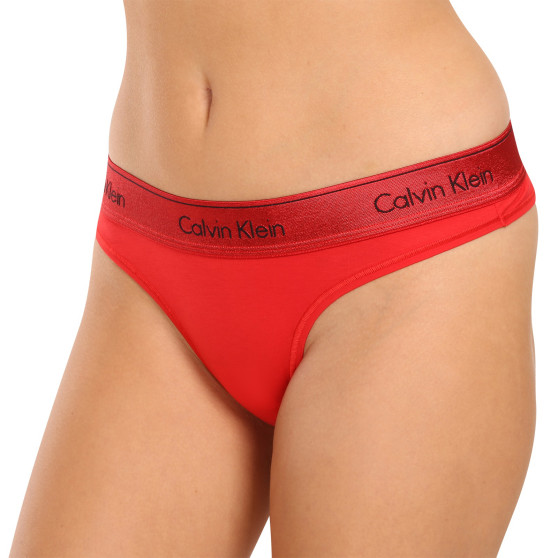 Γυναικεία βραζιλιάνικα εσώρουχα Calvin Klein κόκκινο (QF7452E-XAT)