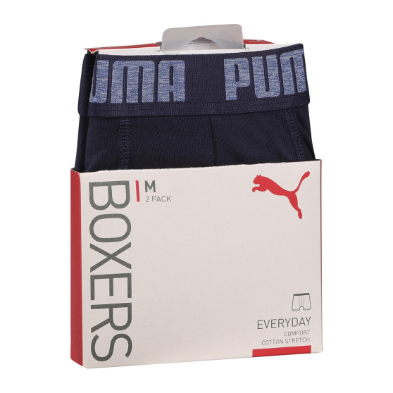 2PACK ανδρικό σορτσάκι μποξεράκι Puma μπλε (521015001 321)