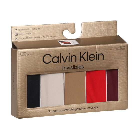 5PACK γυναικείο εσώρουχο Calvin Klein χωρίς ραφή πολύχρωμο (QD5148E-HW1)