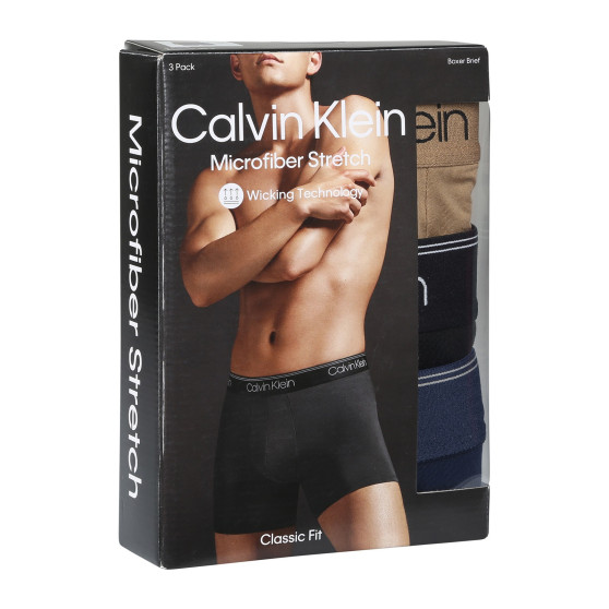 3PACK ανδρικό σορτς μποξεράκι Calvin Klein πολύχρωμο (NB2570A-KM1)