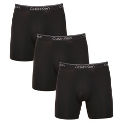 3PACK ανδρικό σορτς μποξεράκι Calvin Klein μαύρο (NB2570A-UB1)