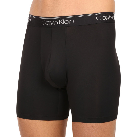 3PACK ανδρικό σορτς μποξεράκι Calvin Klein μαύρο (NB2570A-UB1)