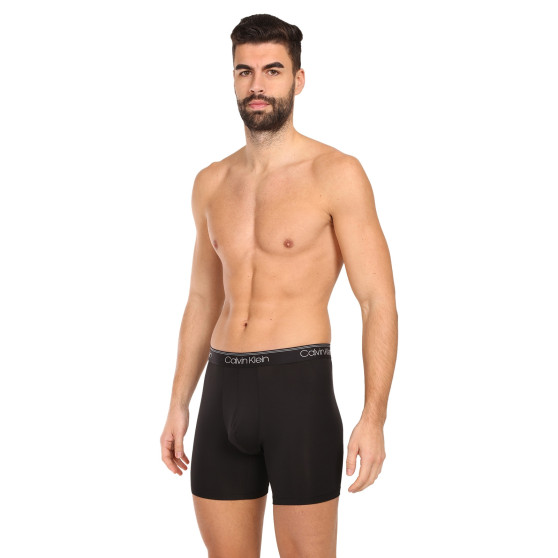 3PACK ανδρικό σορτς μποξεράκι Calvin Klein μαύρο (NB2570A-UB1)