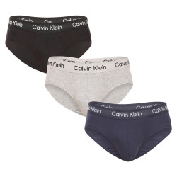 3PACK ανδρικό σλιπ Calvin Klein πολύχρωμο (NB3704A-KDX)