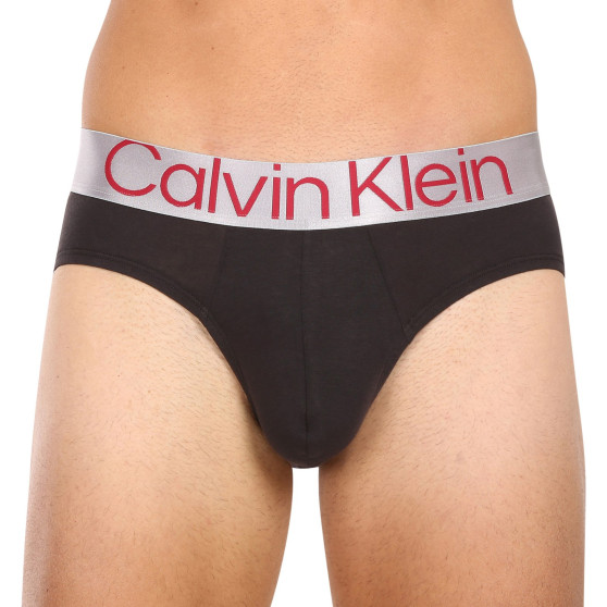 3PACK ανδρικό σλιπ Calvin Klein μαύρο (NB3129A-GIW)