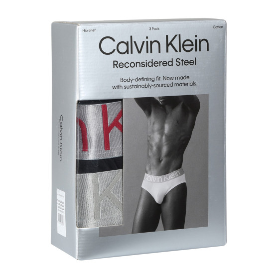 3PACK ανδρικό σλιπ Calvin Klein μαύρο (NB3129A-GIW)