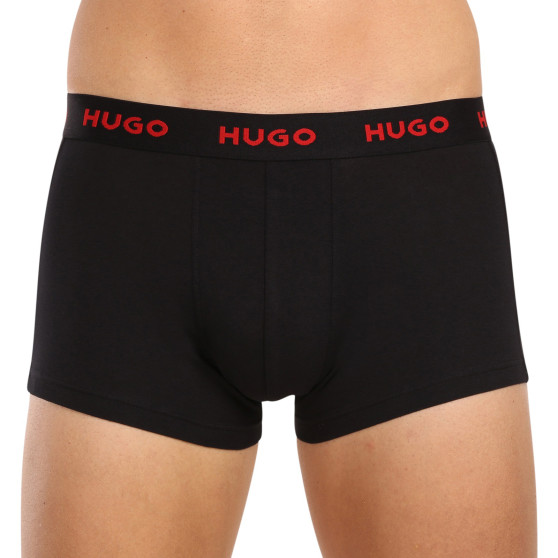 3PACK ανδρικό σορτς μποξεράκι HUGO πολύχρωμο (50469766 420)