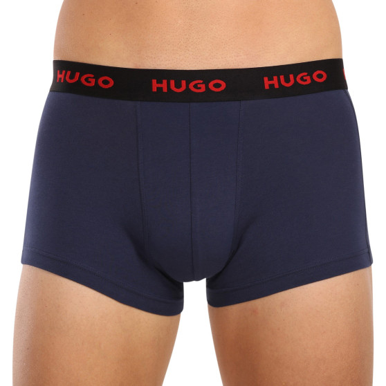 3PACK ανδρικό σορτς μποξεράκι HUGO πολύχρωμο (50469766 420)