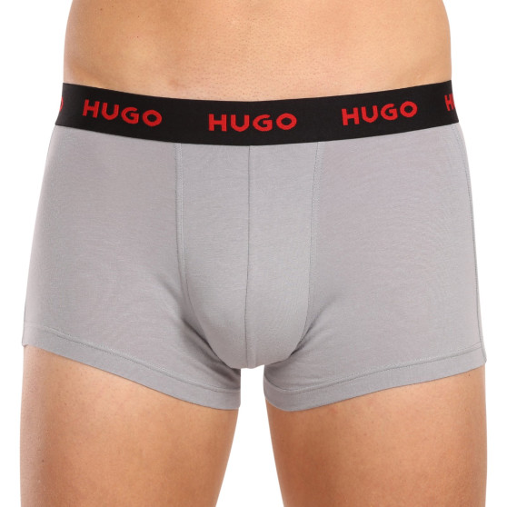 3PACK ανδρικό σορτς μποξεράκι HUGO πολύχρωμο (50480170 039)