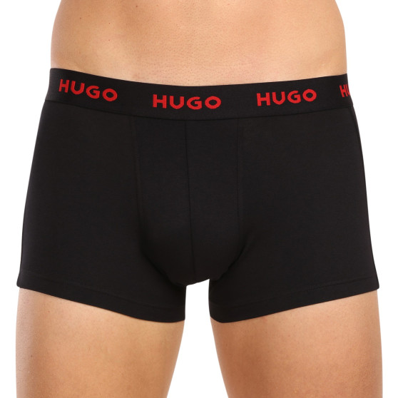 3PACK ανδρικό σορτς μποξεράκι HUGO πολύχρωμο (50480170 039)