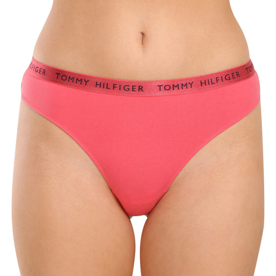 3PACK γυναικείο στρινγκ Tommy Hilfiger πολύχρωμο (UW0UW04889 0V5)