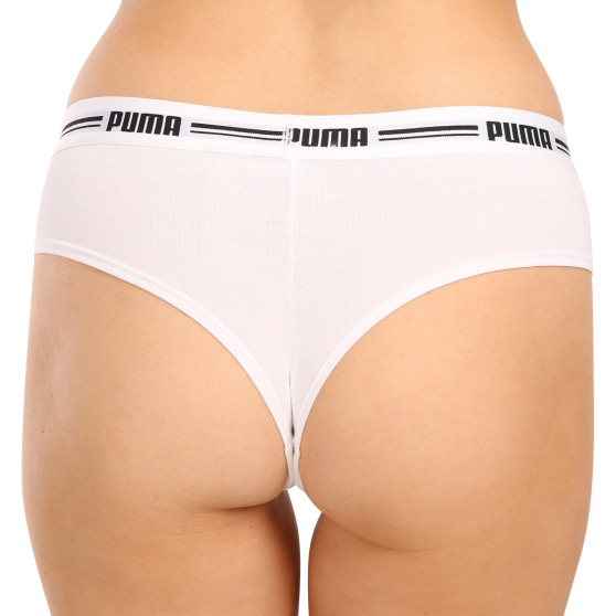 2PACK Γυναικείο βραζιλιάνικο εσώρουχο Puma λευκό (603043001 317)