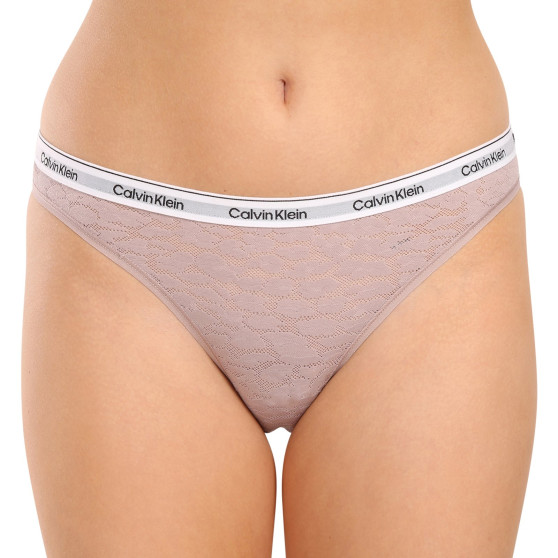 3PACK Γυναικείο βραζιλιάνικο εσώρουχο Calvin Klein πολύχρωμο (QD5068E-GP8)