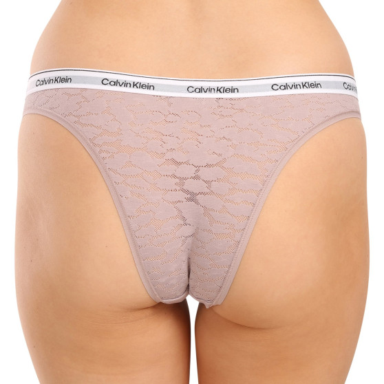 3PACK Γυναικείο βραζιλιάνικο εσώρουχο Calvin Klein πολύχρωμο (QD5068E-GP8)