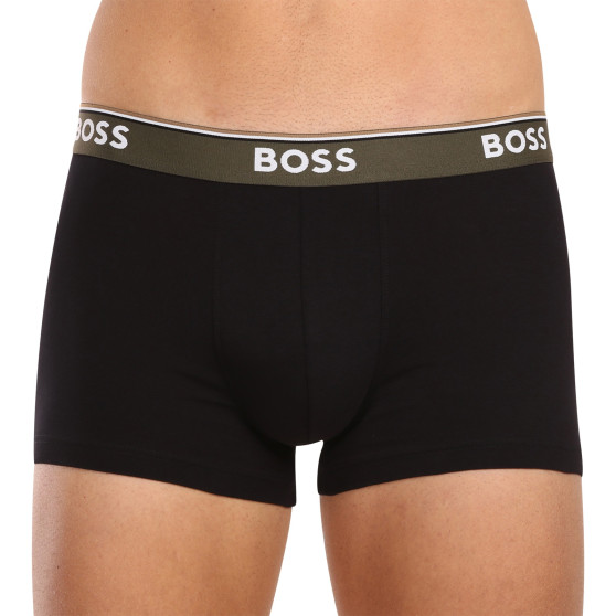 3PACK ανδρικό σορτς μποξεράκι BOSS μαύρο (50508985 977)