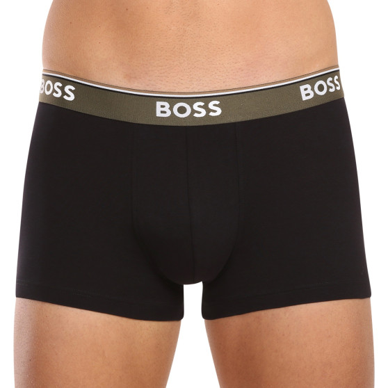 3PACK ανδρικό σορτς μποξεράκι BOSS μαύρο (50508985 977)