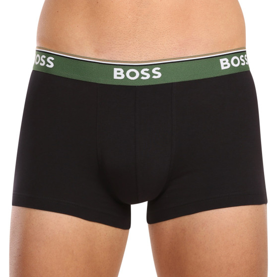 3PACK ανδρικό σορτς μποξεράκι BOSS μαύρο (50508985 977)