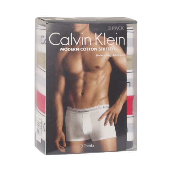 3PACK ανδρικό σορτς μποξεράκι Calvin Klein πολύχρωμο (NB2380A-GW5)