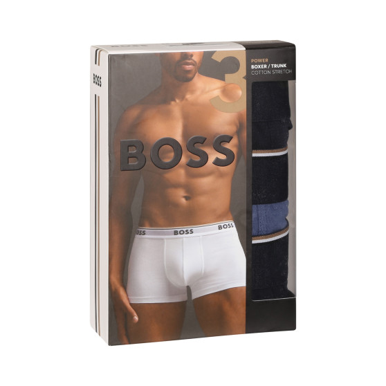 3PACK ανδρικό σορτς μποξεράκι BOSS πολύχρωμο (50508985 987)