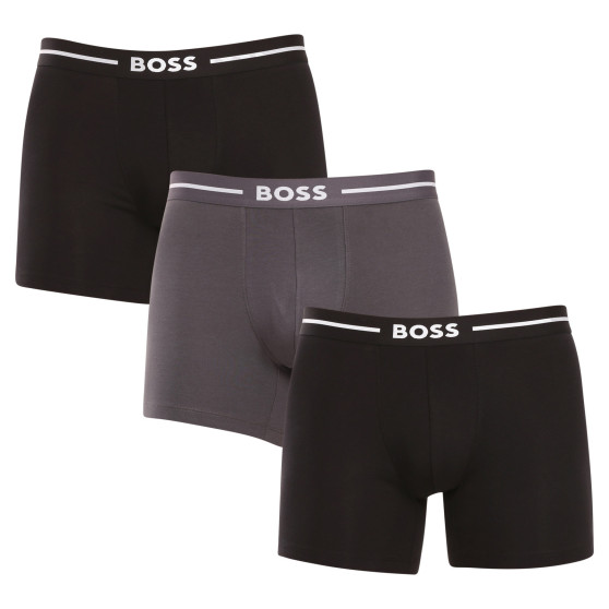 3PACK ανδρικό σορτς μποξεράκι BOSS πολύχρωμο (50508877 965)