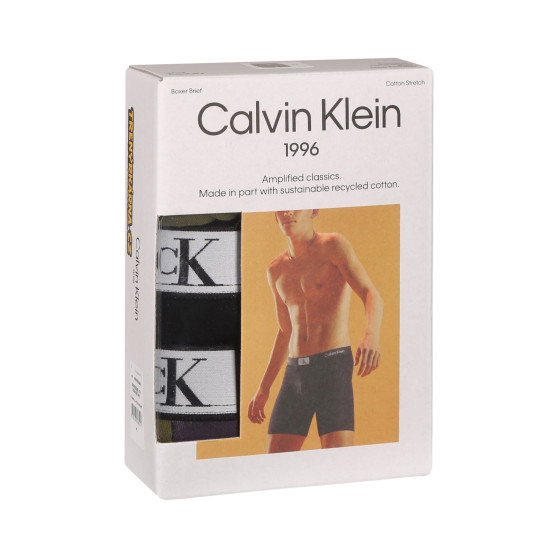 3PACK ανδρικό σορτς μποξεράκι Calvin Klein πολύχρωμο (NB3529E-I14)