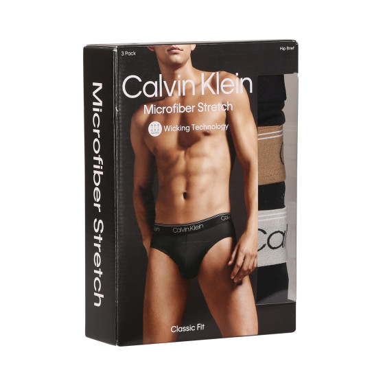 3PACK ανδρικό σλιπ Calvin Klein μαύρο (NB2568A-GF0)