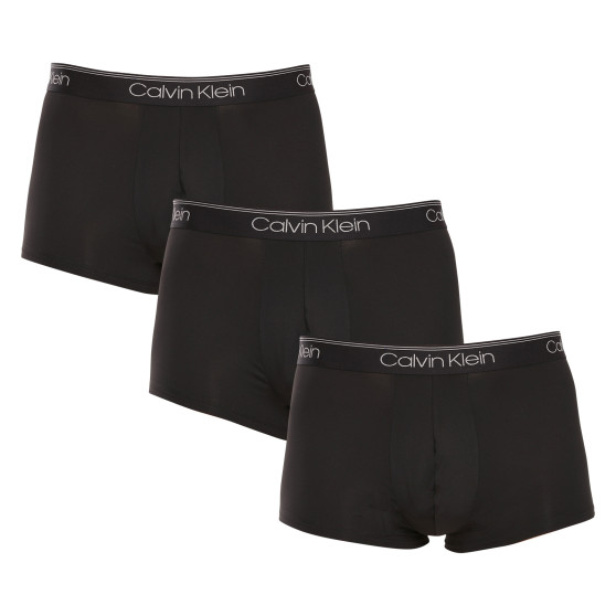 3PACK ανδρικό σορτς μποξεράκι Calvin Klein μαύρο (NB2569A-UB1)