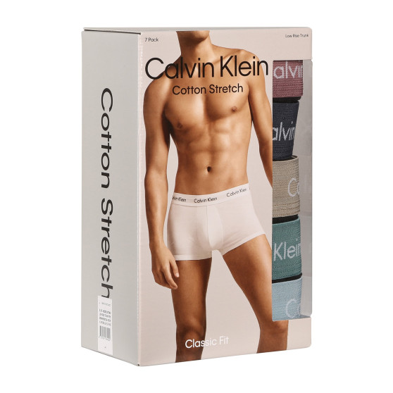 7PACK ανδρικό σορτς μποξεράκι Calvin Klein μαύρο (NB3887A-MEW)