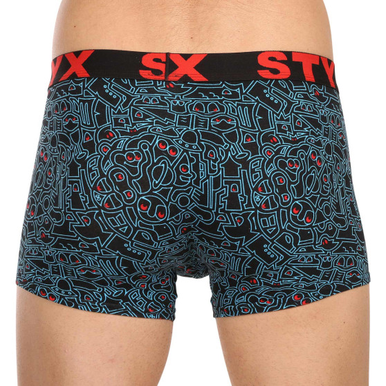 3PACK ανδρικό σορτς μποξεράκι Styx art sports λάστιχο πολύχρωμο (3G12672/2)