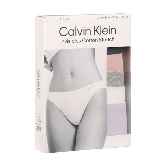 5PACK γυναικείο εσώρουχο Calvin Klein πολύχρωμο (QD5205E-NOZ)