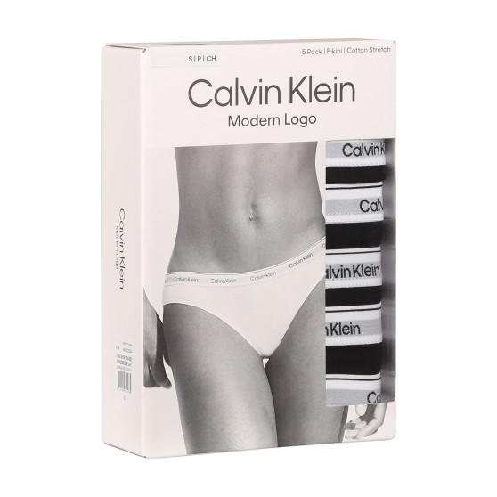 5PACK γυναικεία εσώρουχα Calvin Klein μαύρο (QD5208E-UB1)