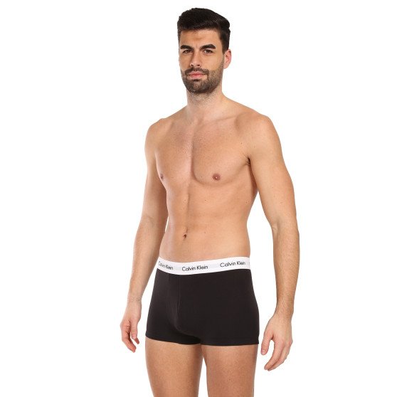 3PACK ανδρικό σορτς μποξεράκι Calvin Klein μαύρο (U2664G-001)