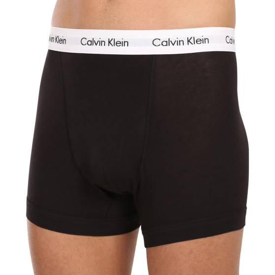 3PACK ανδρικό σορτς μποξεράκι Calvin Klein μαύρο (U2662G-001)