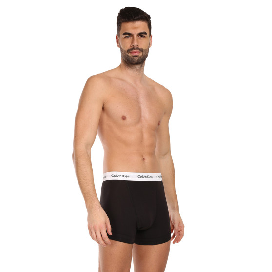 3PACK ανδρικό σορτς μποξεράκι Calvin Klein μαύρο (U2662G-001)