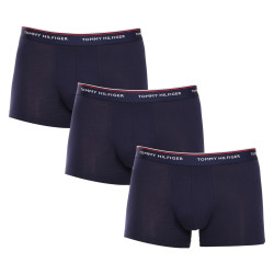 3PACK ανδρικό σορτς μποξεράκι Tommy Hilfiger σκούρο μπλε (1U87903842 409)