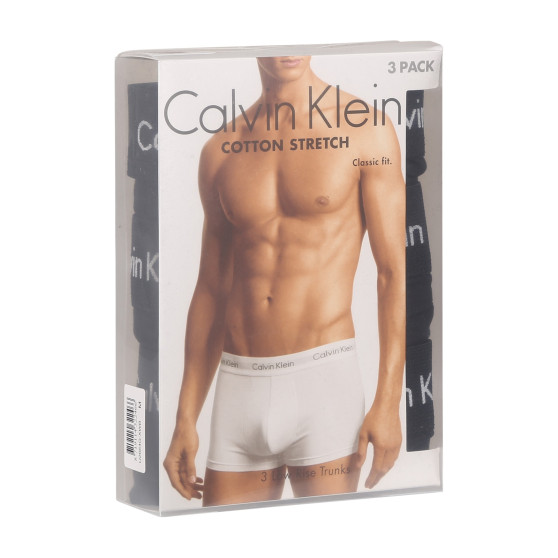 3PACK ανδρικό σορτς μποξεράκι Calvin Klein μαύρο (U2664G-XWB)