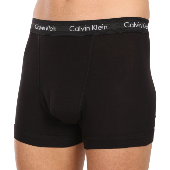 3PACK ανδρικό σορτς μποξεράκι Calvin Klein μαύρο (U2662G-XWB)