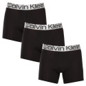 3PACK ανδρικό σορτς μποξεράκι Calvin Klein μαύρο (NB3131A-7V1)