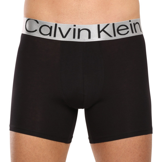 3PACK ανδρικό σορτς μποξεράκι Calvin Klein μαύρο (NB3131A-7V1)