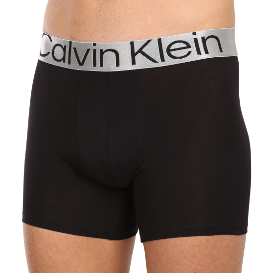 3PACK ανδρικό σορτς μποξεράκι Calvin Klein μαύρο (NB3131A-7V1)