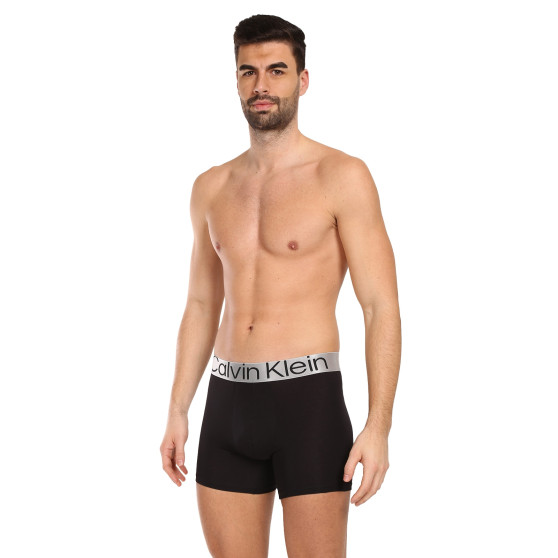 3PACK ανδρικό σορτς μποξεράκι Calvin Klein μαύρο (NB3131A-7V1)