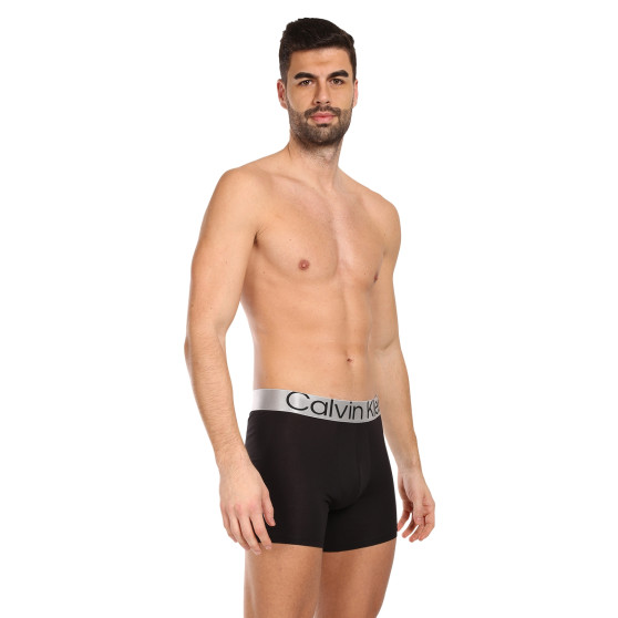 3PACK ανδρικό σορτς μποξεράκι Calvin Klein μαύρο (NB3131A-7V1)