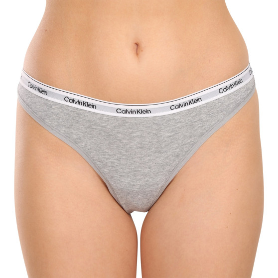 3PACK γυναικείο στρινγκ Calvin Klein πολύχρωμο (QD5209E-MPI)