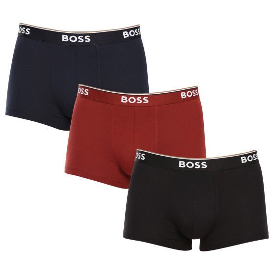 3PACK ανδρικό σορτς μποξεράκι BOSS πολύχρωμο (50514928 974)