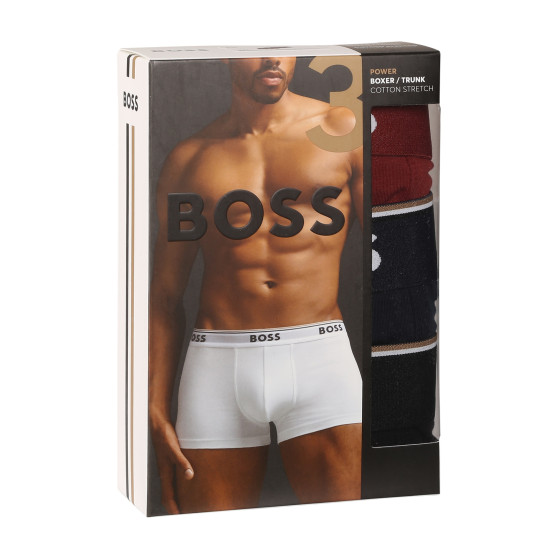 3PACK ανδρικό σορτς μποξεράκι BOSS πολύχρωμο (50514928 974)