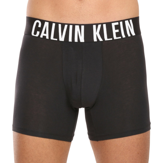 3PACK ανδρικό σορτς μποξεράκι Calvin Klein μαύρο (NB3609A-UB1)